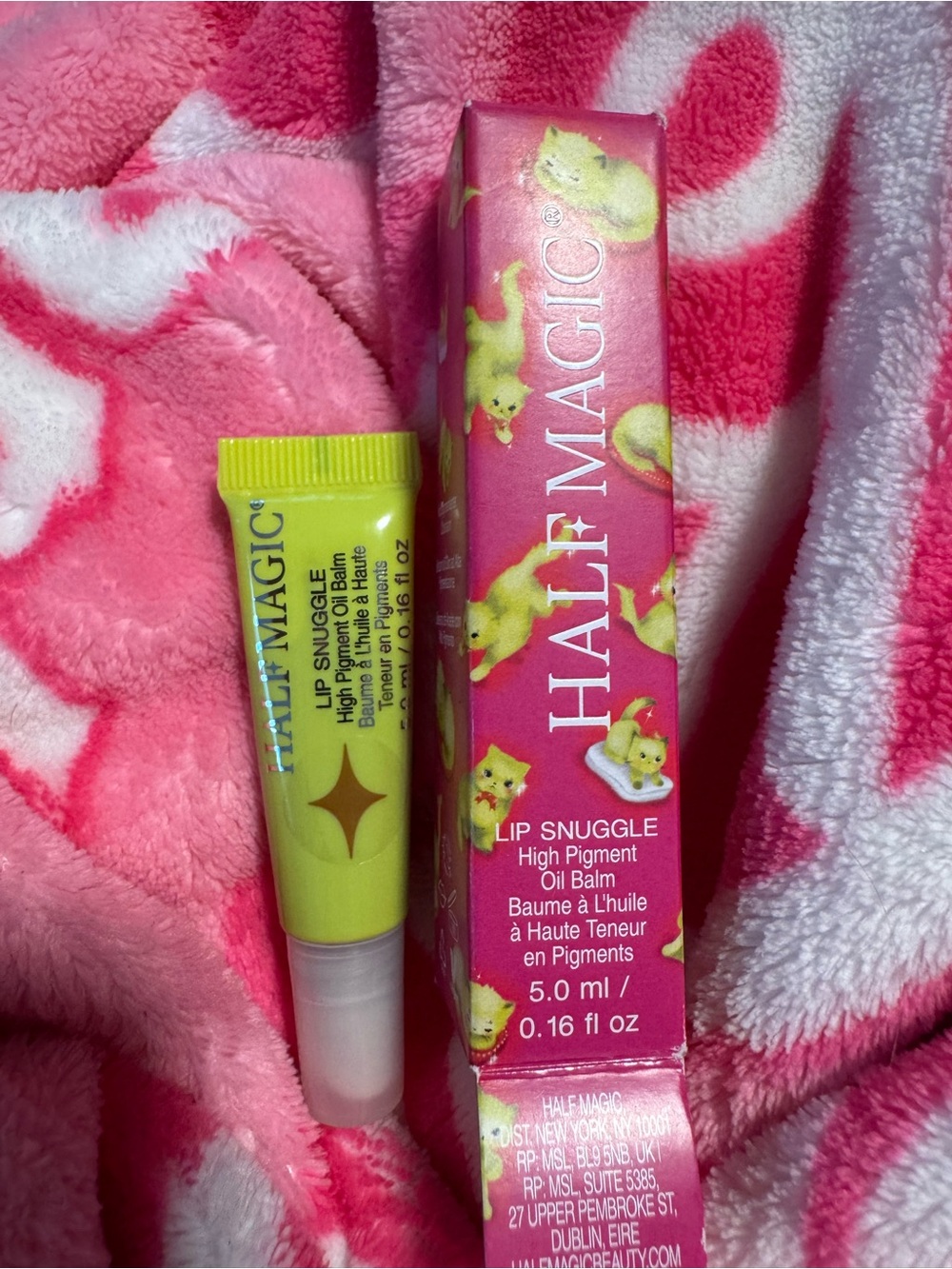 Half Magic Killa Meows Lip Snuggle High Pigment Oil Balm New In Box